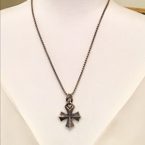 Webster Templar Cross .925 w/ 20” Box Chain